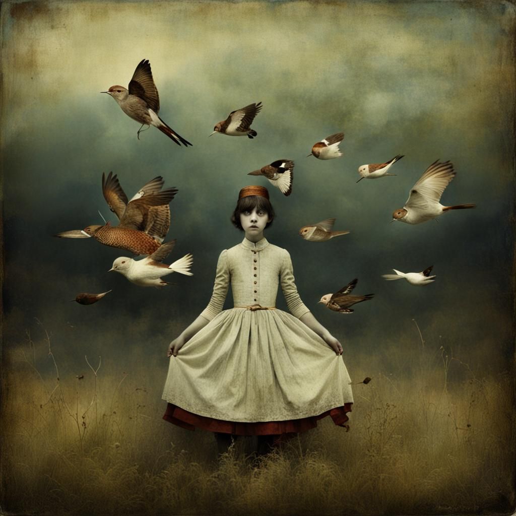 Surreal Portrait in Dreamlike Style