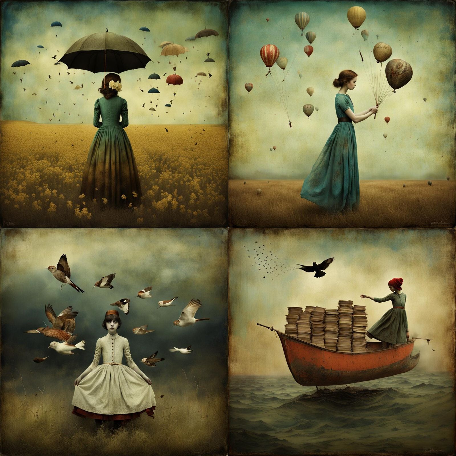 Surreal Portrait in a Whimsical Style