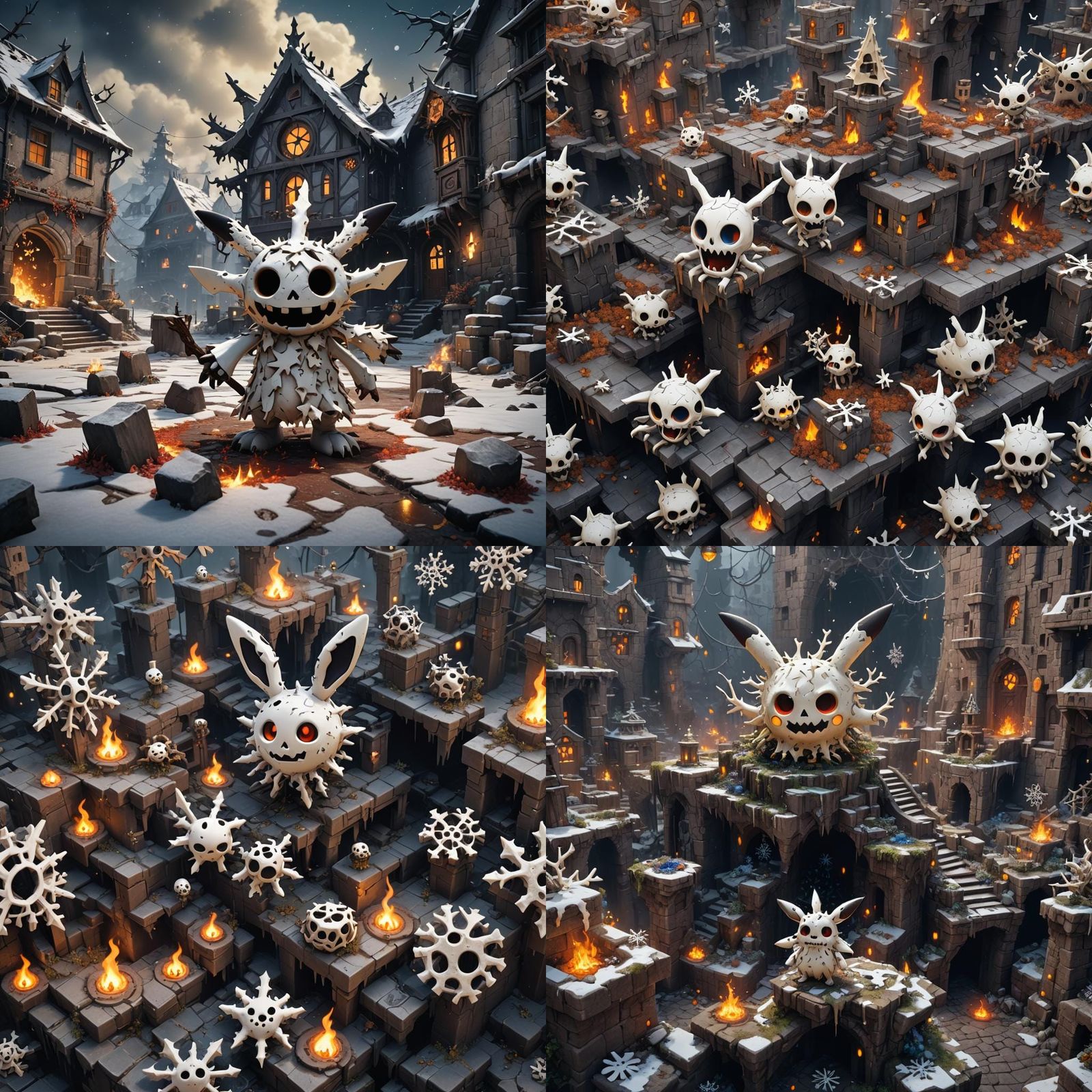 Detailed Matte Painting of a Mimikyu