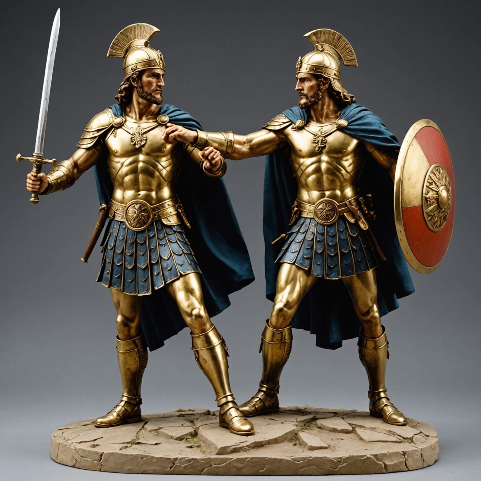 Gaulish Heroes in Classical Statue Pose