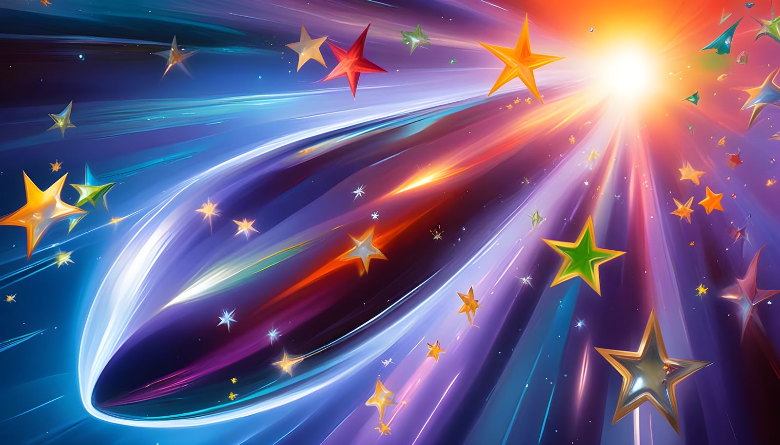 Surreal Cosmic Marvel in Vibrant Oil Painting Style