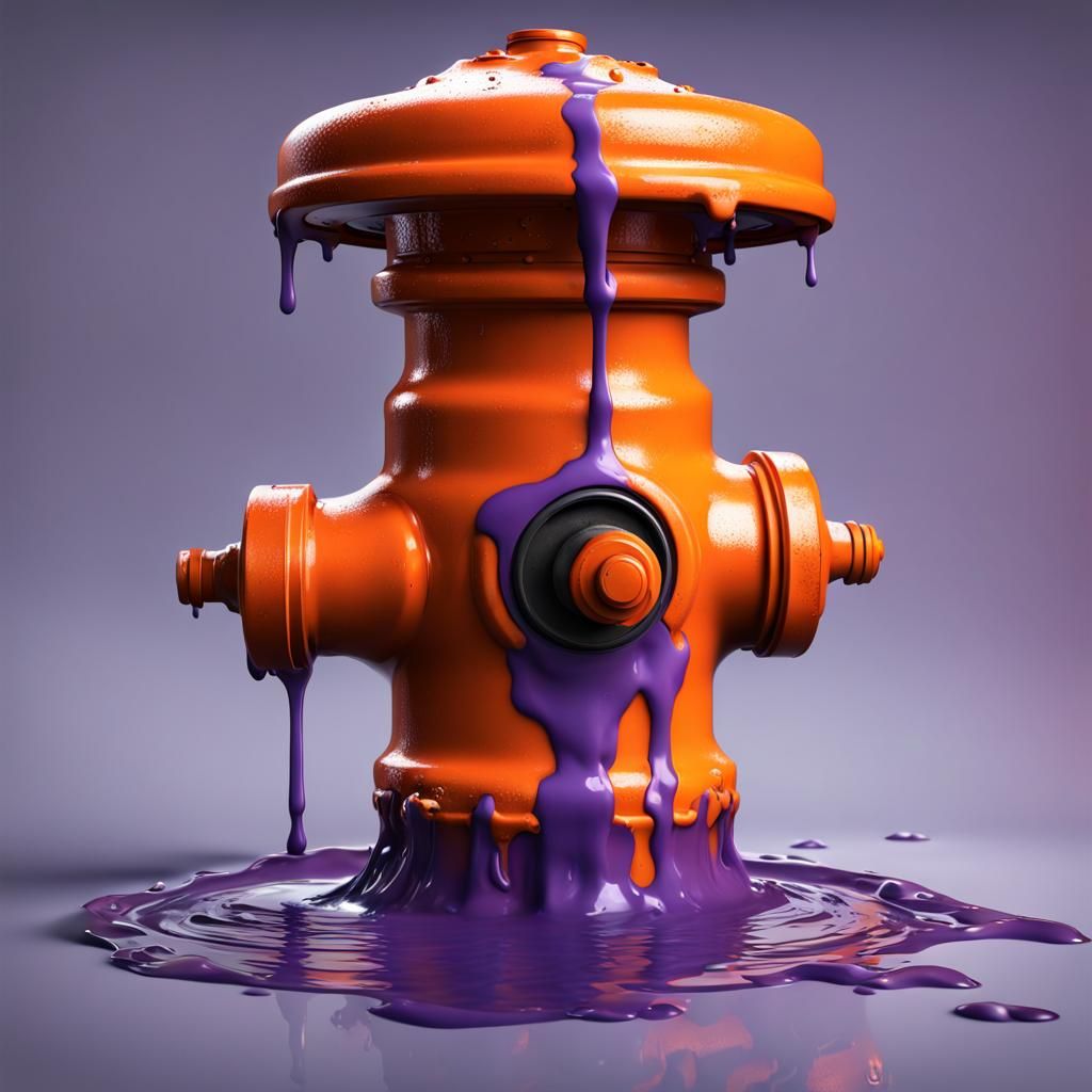 Melted Snowman Reveals Fire Hydrant: Dark Fantasy Concept Ar...