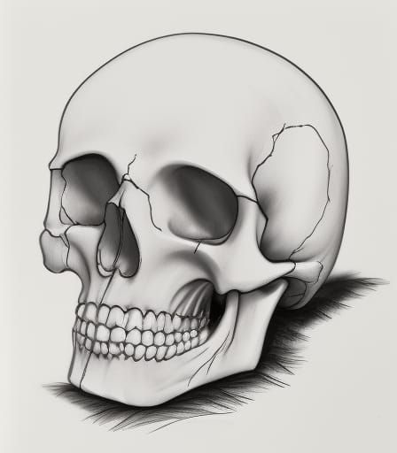 Rainbow Skull Graphic Image