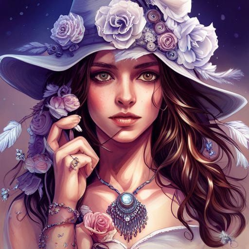 Beautiful Cowgirl in Western Style