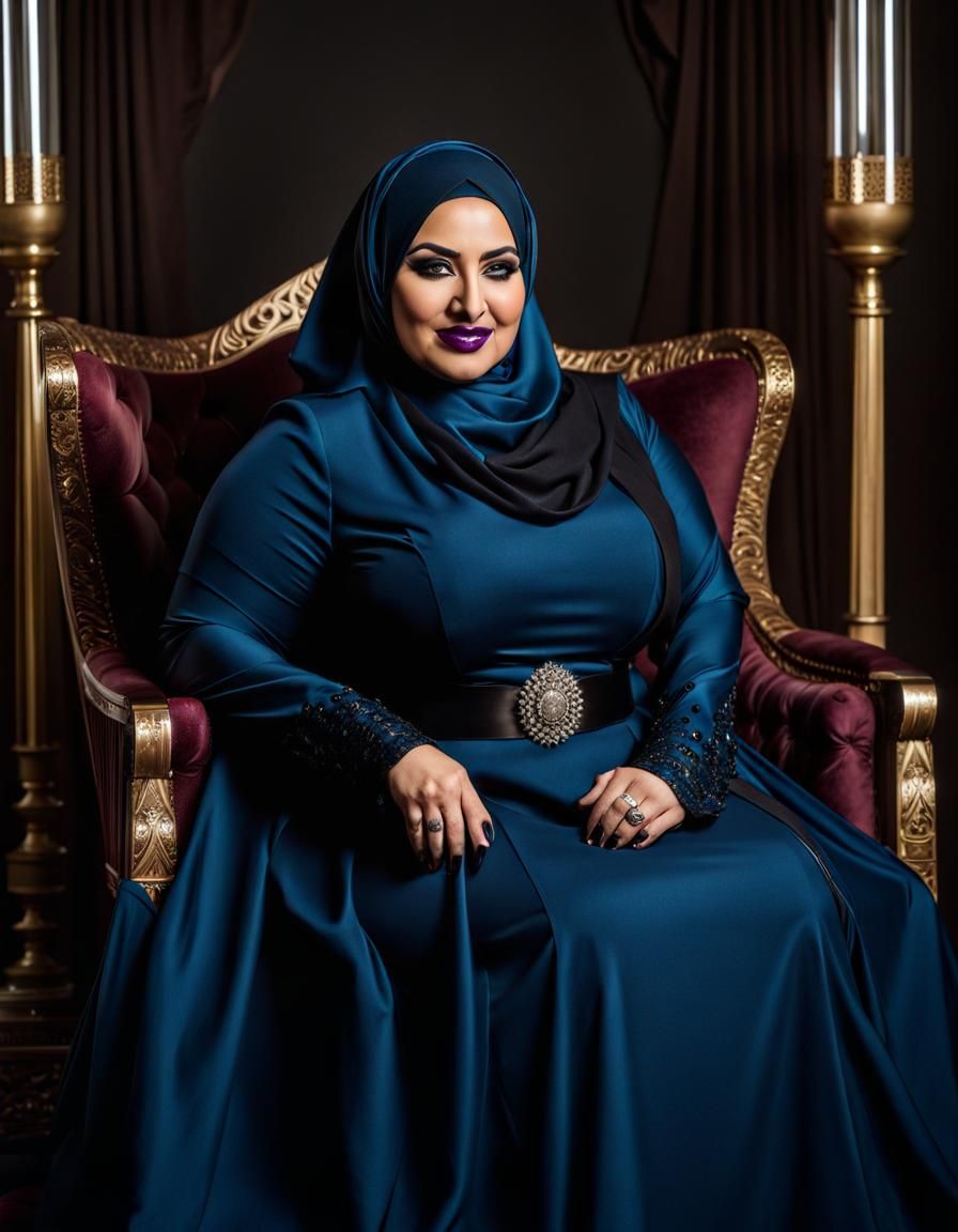 Beautiful Gothic Hijabi Woman Portrait