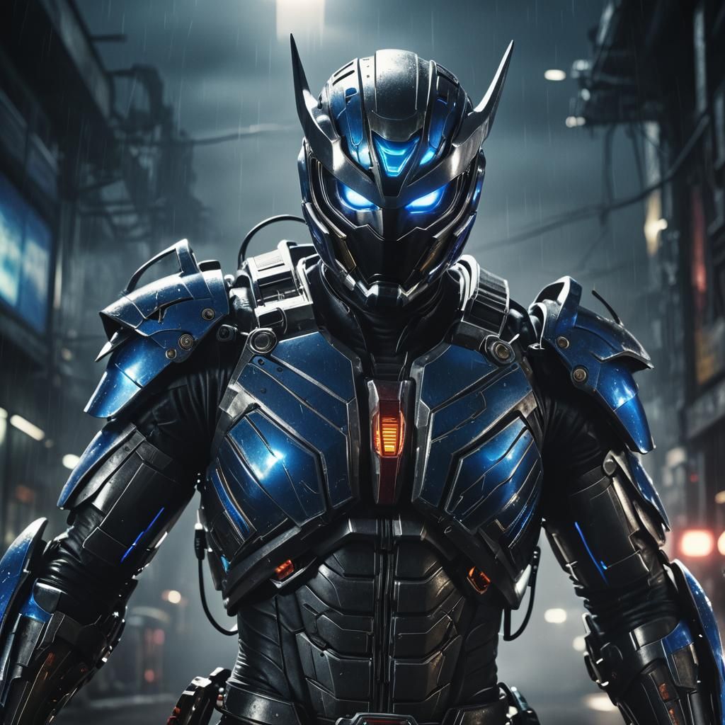 Futuristic Transformation Tool in Cinematic Lighting