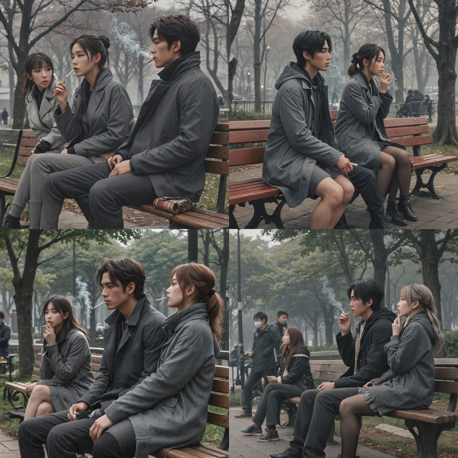 Frozen Smoke: Anime Art of a Cold Day