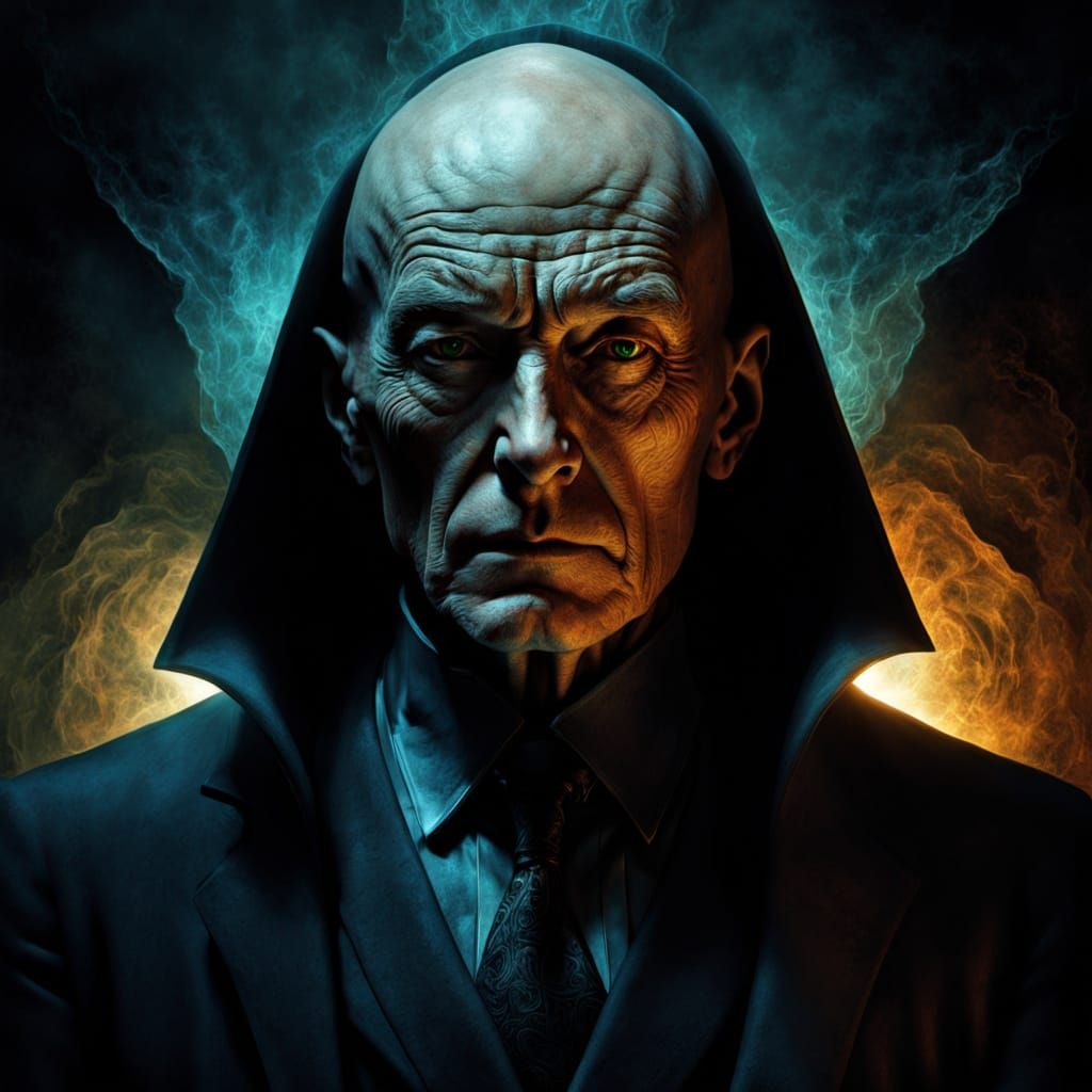 Professor X in Dark Fantasy Surrealism
