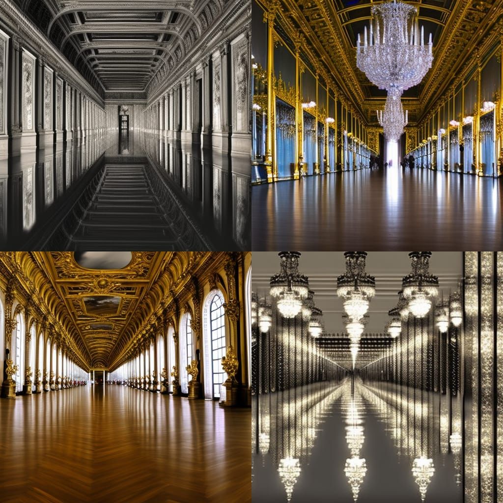 Surreal Hall of Mirrors Effect