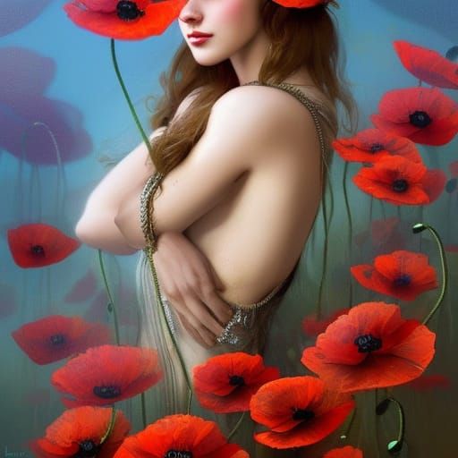 Among the poppies