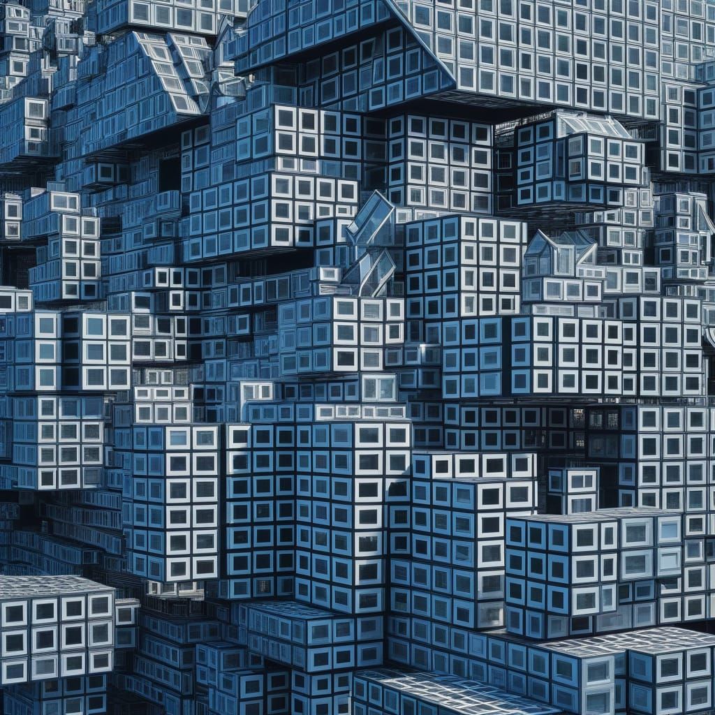 Bauhaus-Inspired Geometric Structure