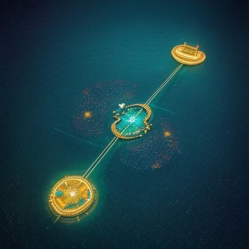 Vibrant Oceanic Dreamscape in Whimsical Cartoon Style