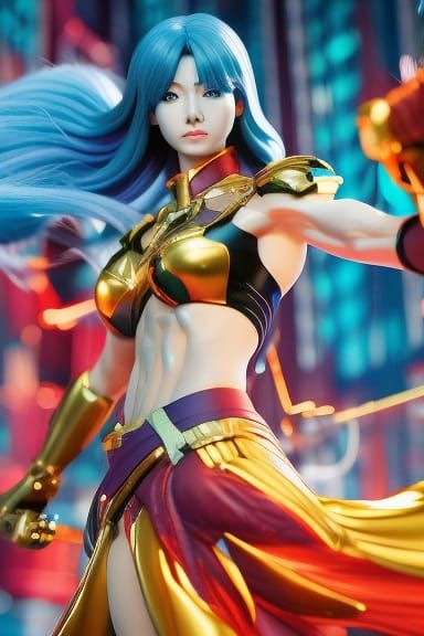 Elemental Fire Woman: Anime Key Visual