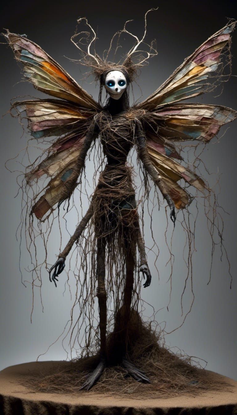 Spooky dried out insect