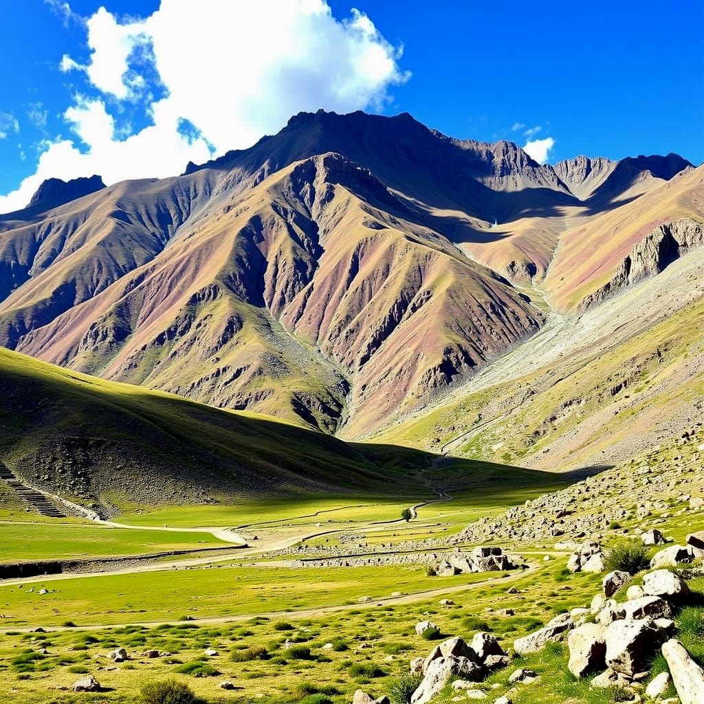 Landscape of the Peruvian Andes