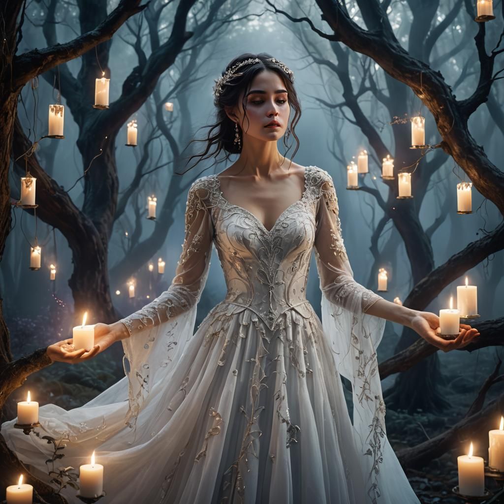 Mystical Forest Portrait as Digital Fantasy Art