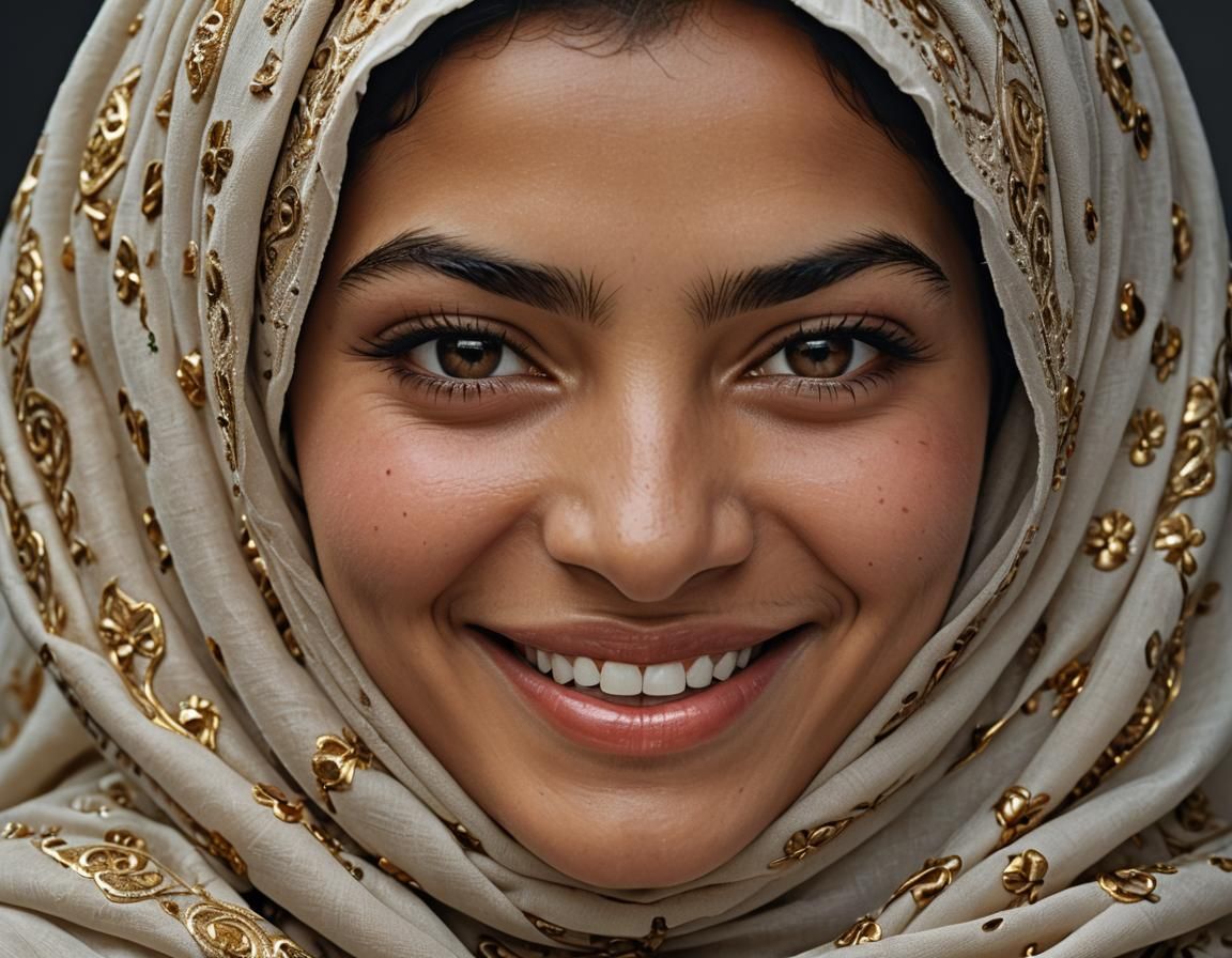 Beautiful Arab Woman in Abaya: Professional Portrait