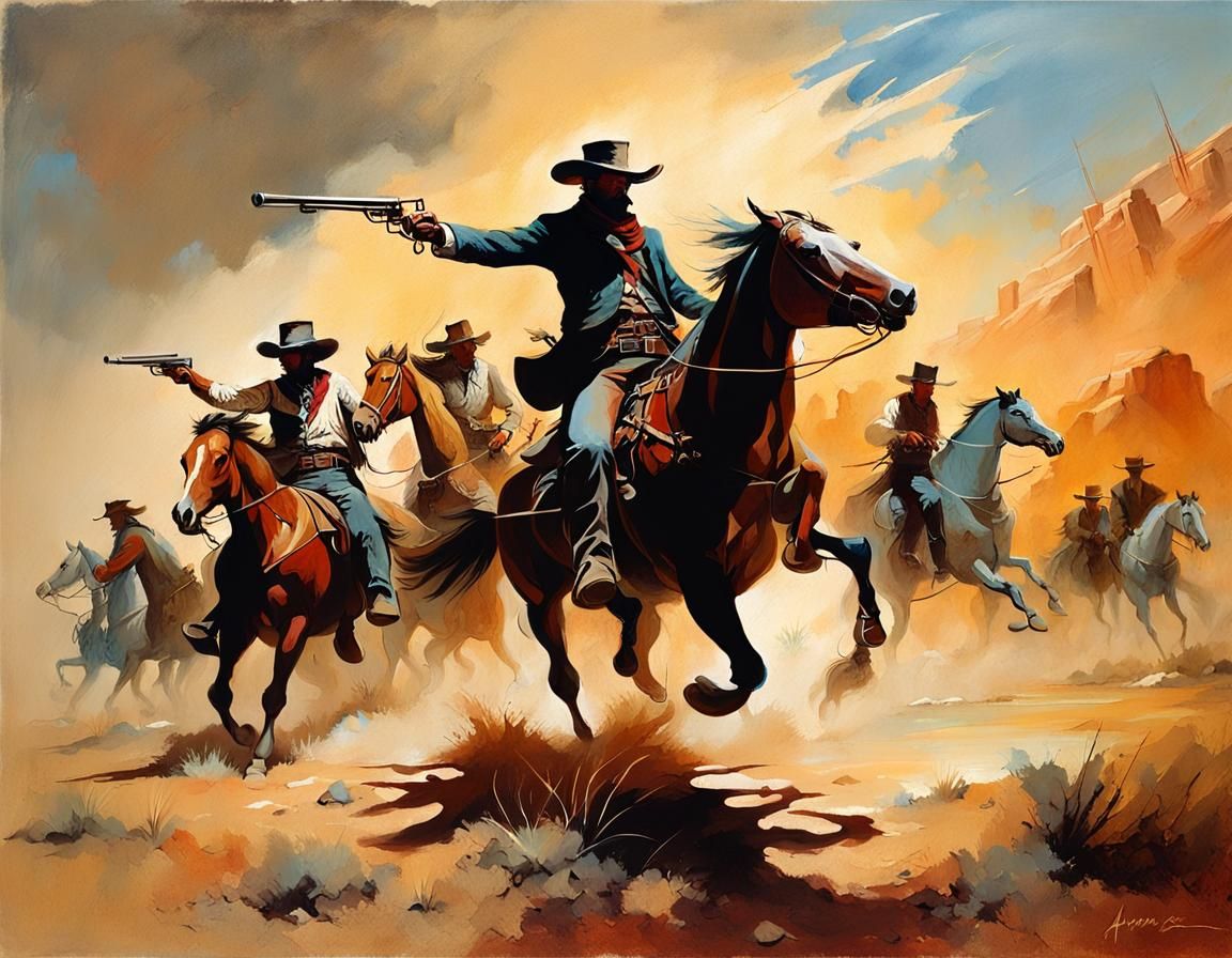 legendary gunslingers in action
