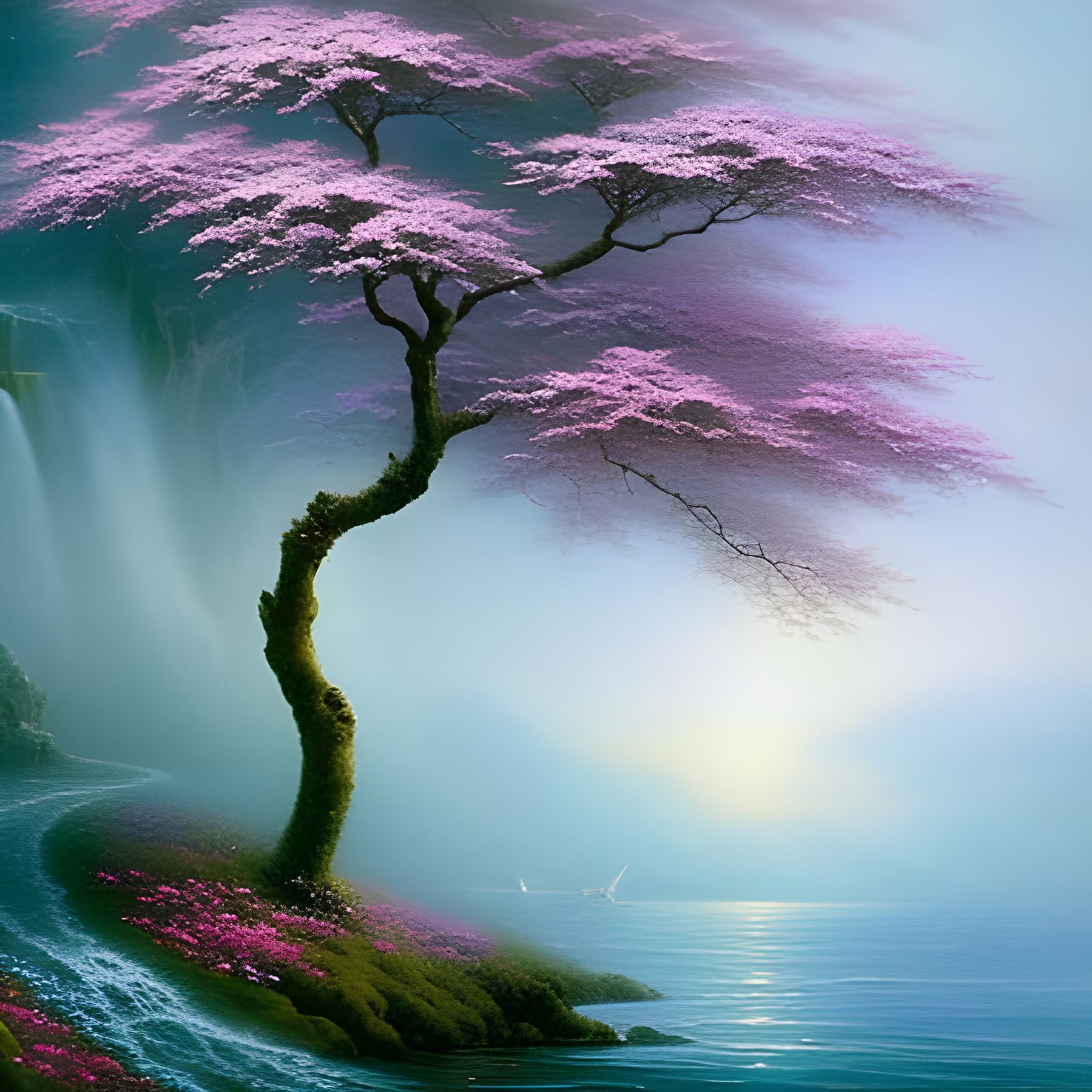 Four Seasons Tree in Fantasy Style