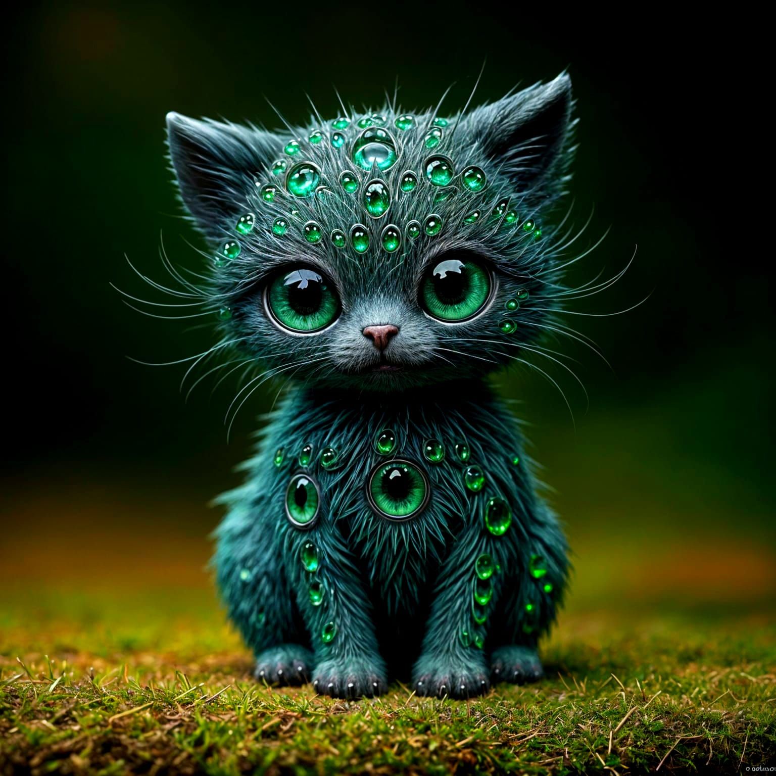 Emerald Eyes Fantasy Creature