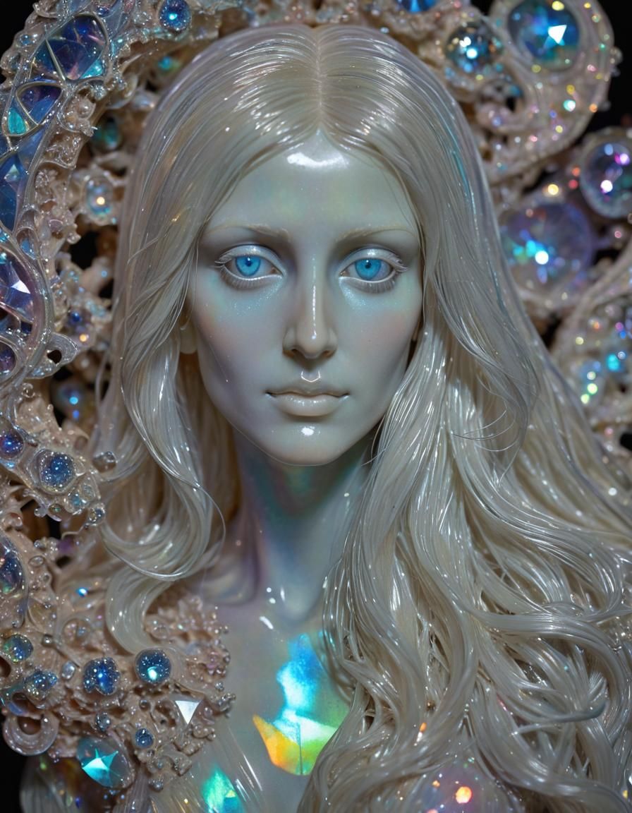 Spectrolite Opalescent Psychedelic Intricately Ethereally Gossamer Sculpture Illusionary Holographic Illyana Rasputin