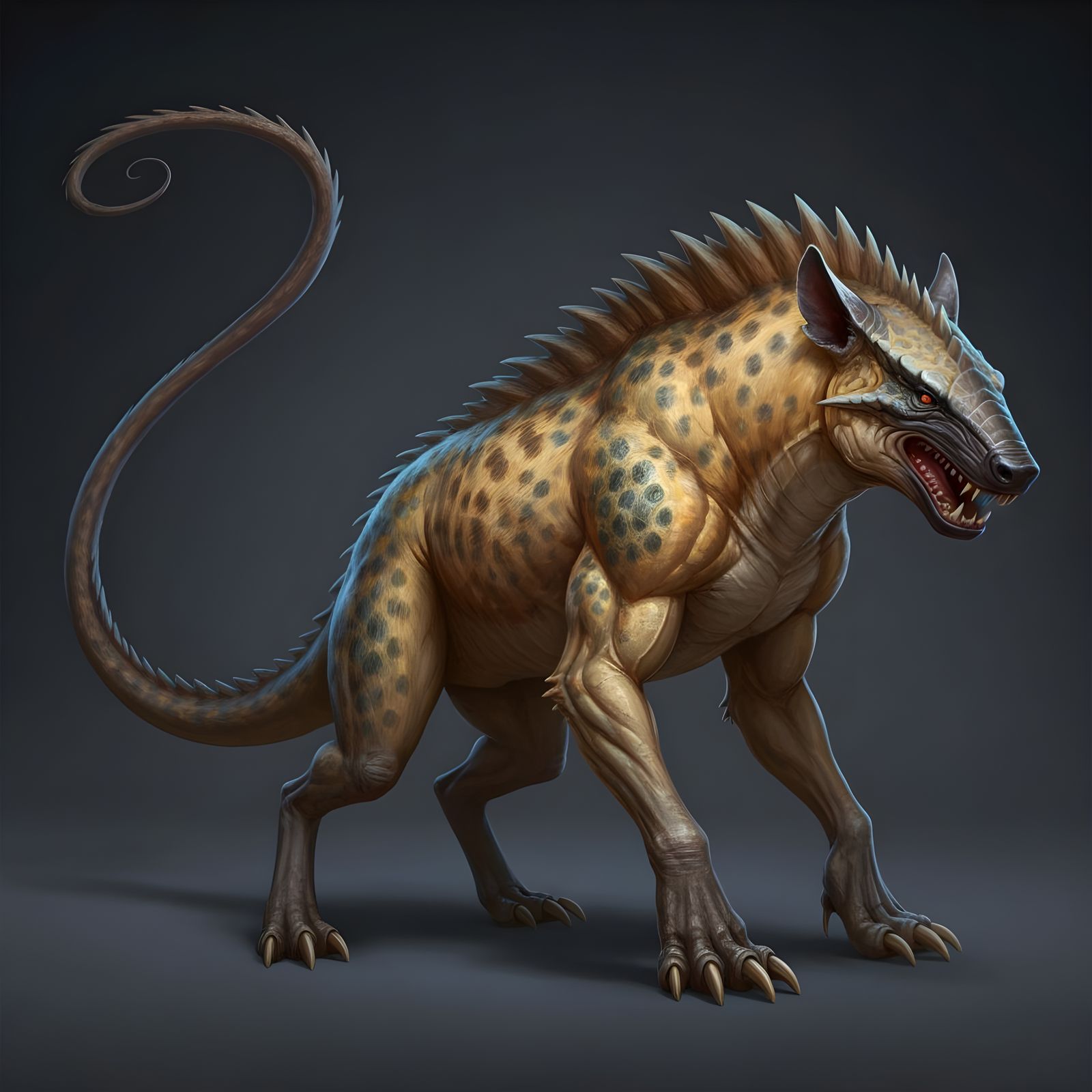 Reptilian Creature in Boris Vallejo Style Fantasy Art