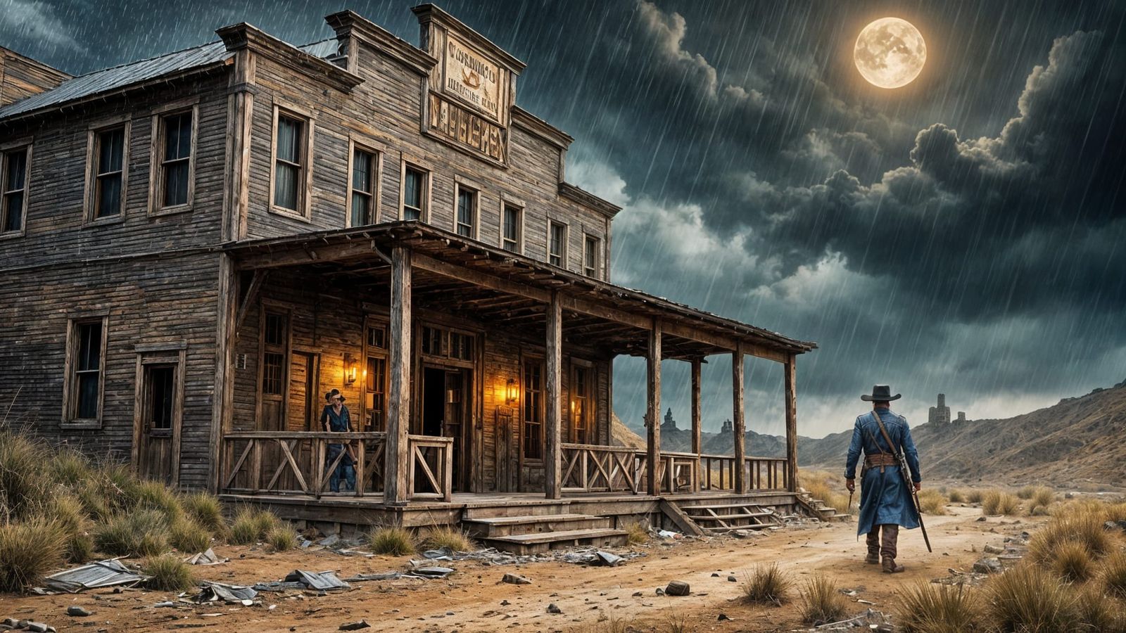 Keeping watch for trouble - 1878 Montana