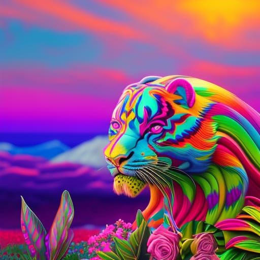 Lisa Frank Inspired Hyperdetailed Amor Fati