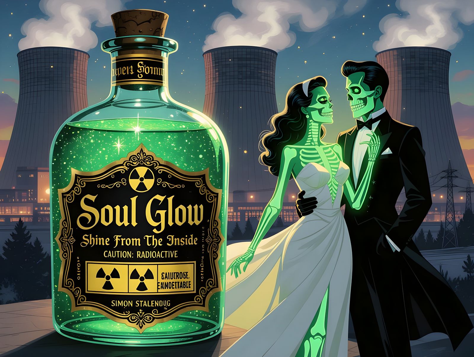 Ethereal Glow: Soul Radiance in a World of Decay