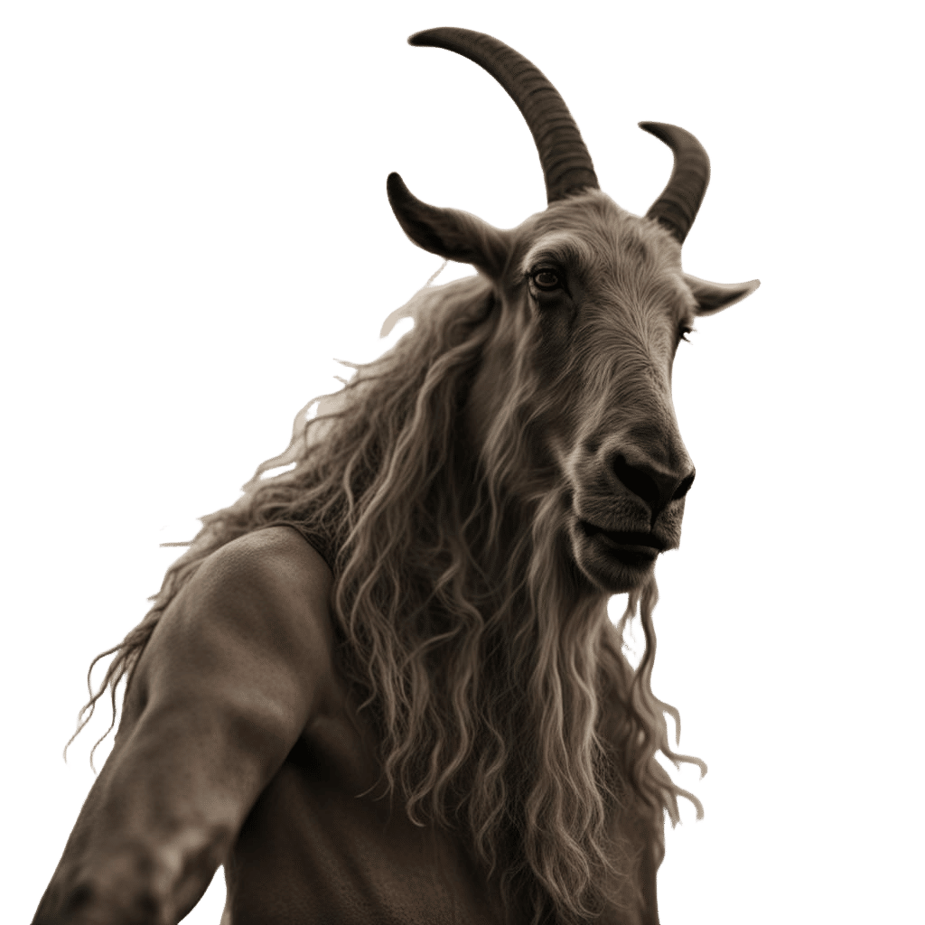 Goatman - Sinister Goatman Portrait in Ambient Light