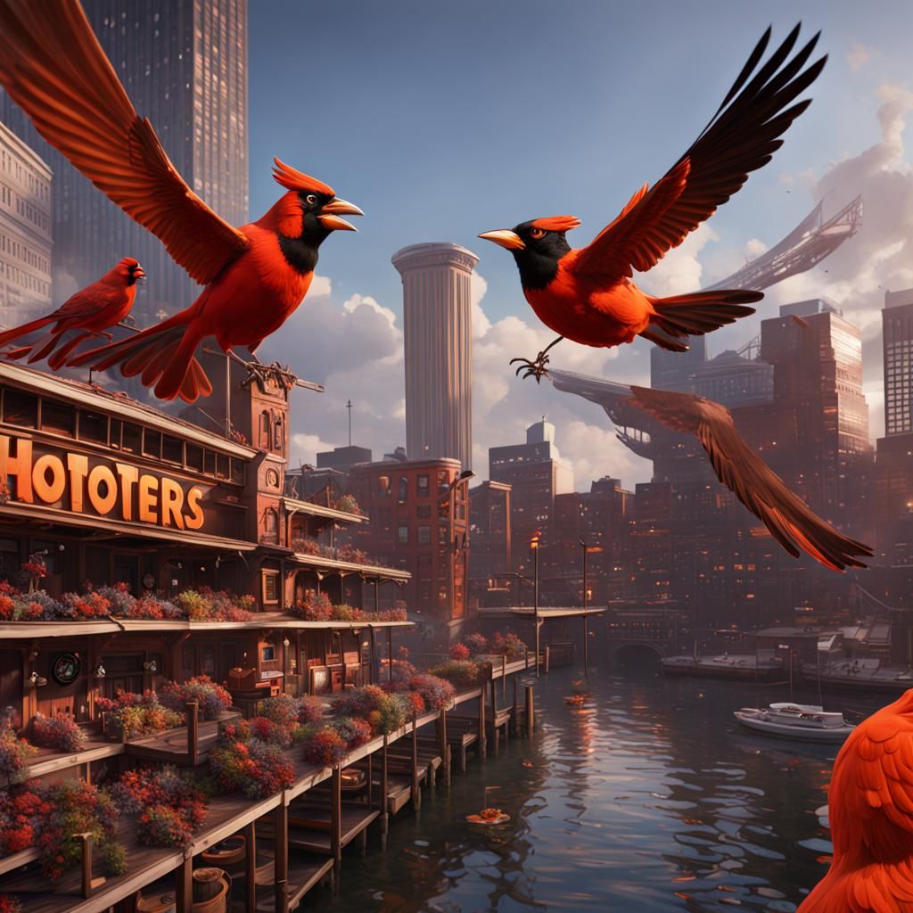 Orioles vs Cardinals: Fantasy Matte Painting