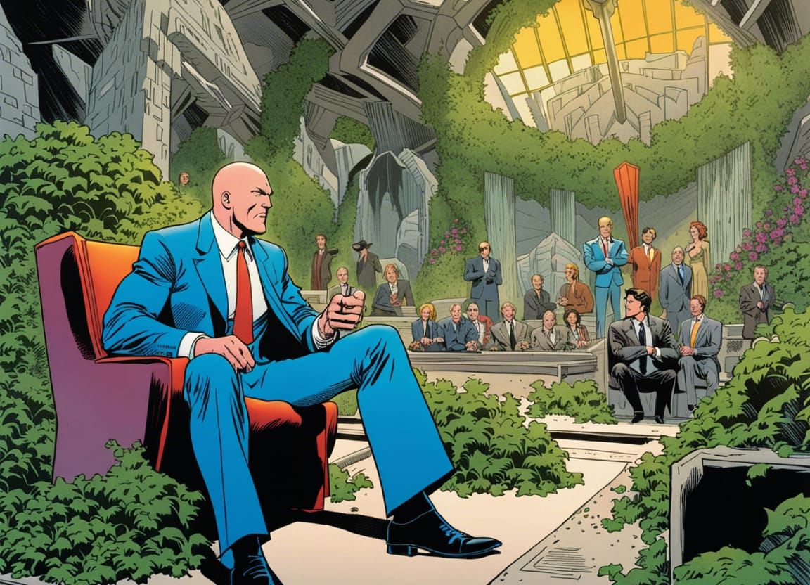 Lex Luthor in secure underground compound