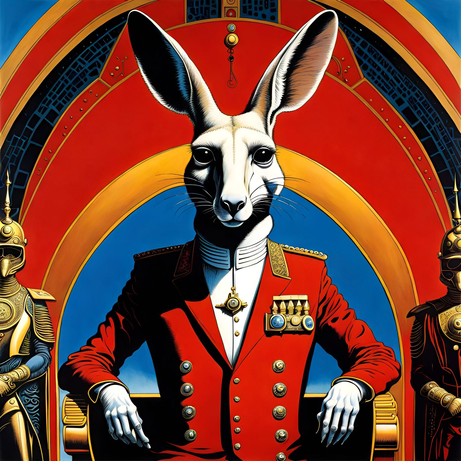 Regent General Kangaroo Awaits Coronation: Cosmic Surrealism