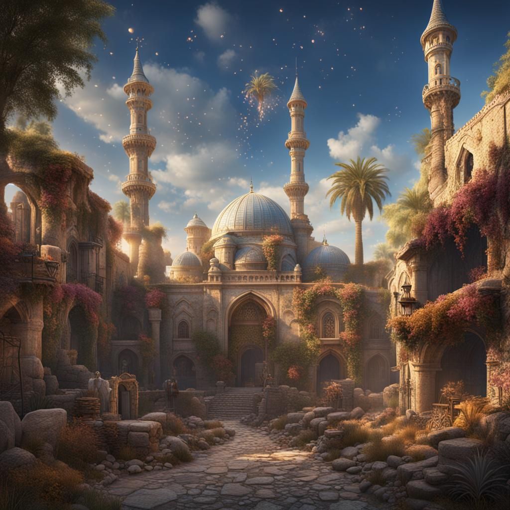 Israel Peace and Love: Detailed Matte Painting