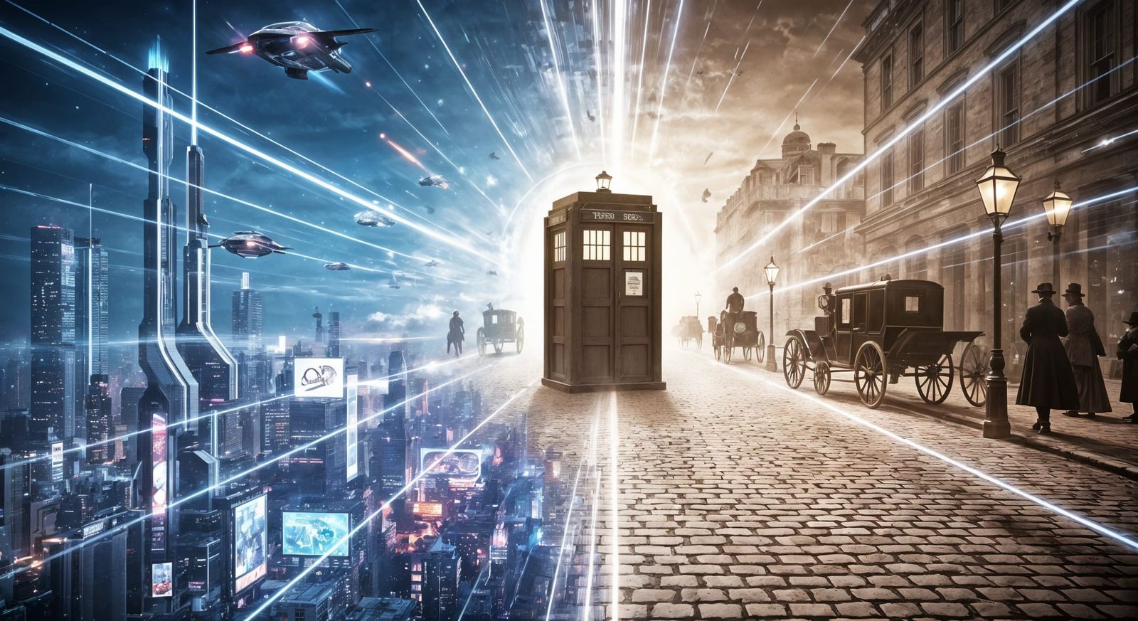 Surreal Time Travel Double Exposure in 8K