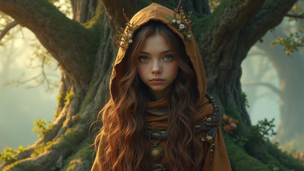 Halfling druid, Elodie Autumnpot of Meilliki