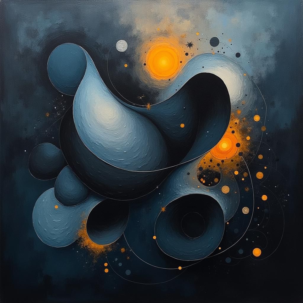 Abstract Shapes with Shadow Depth in Klee Style