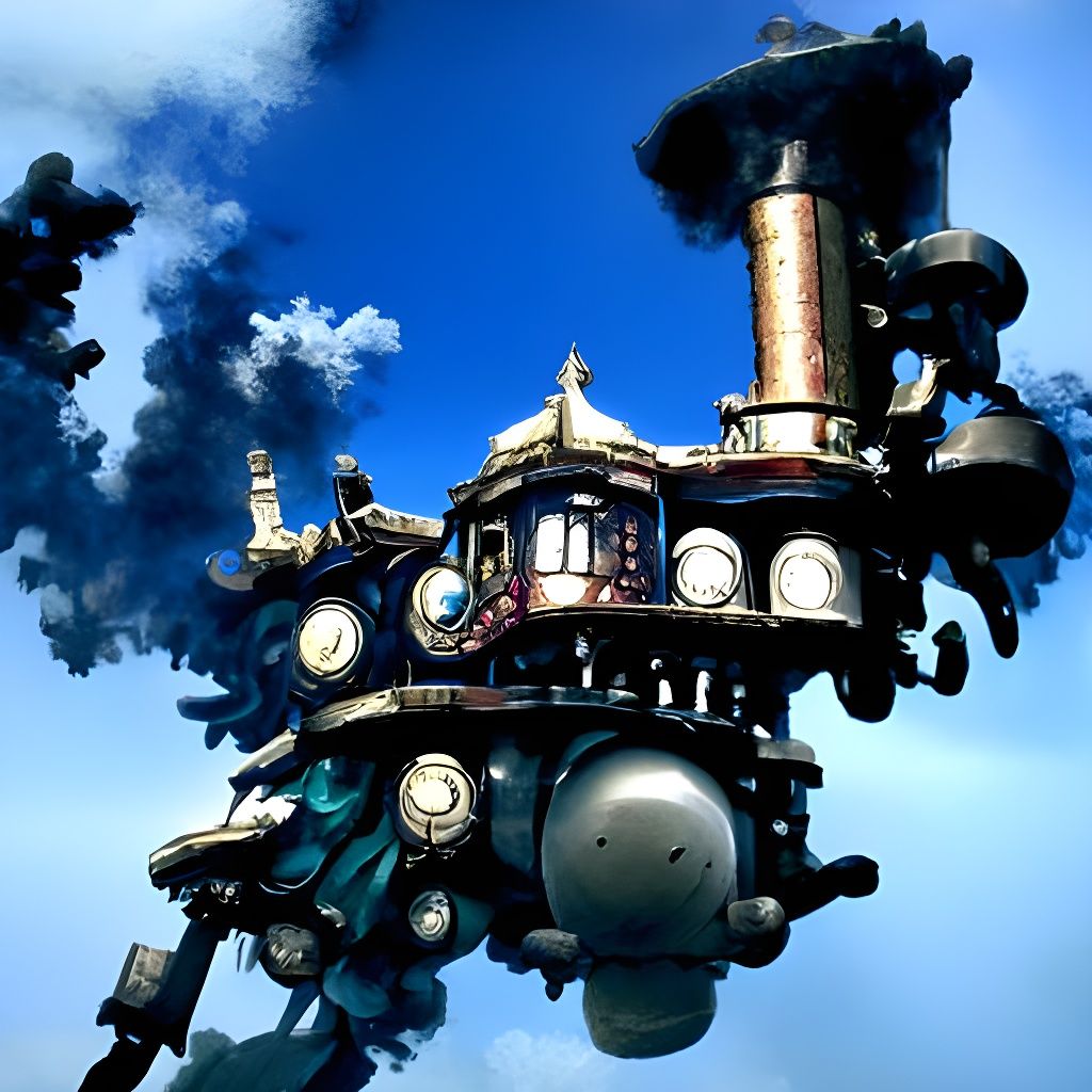 Steampunk Engine Inspired by Howl's Moving Castle