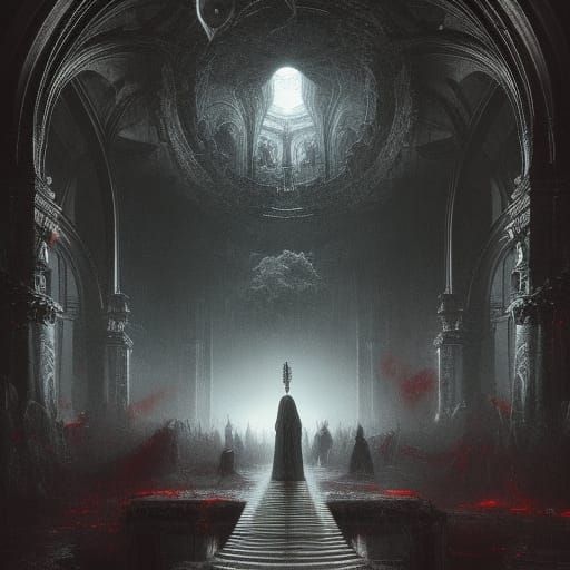Horrific Memories Locked in Mind, Hyperdetailed Poster Art