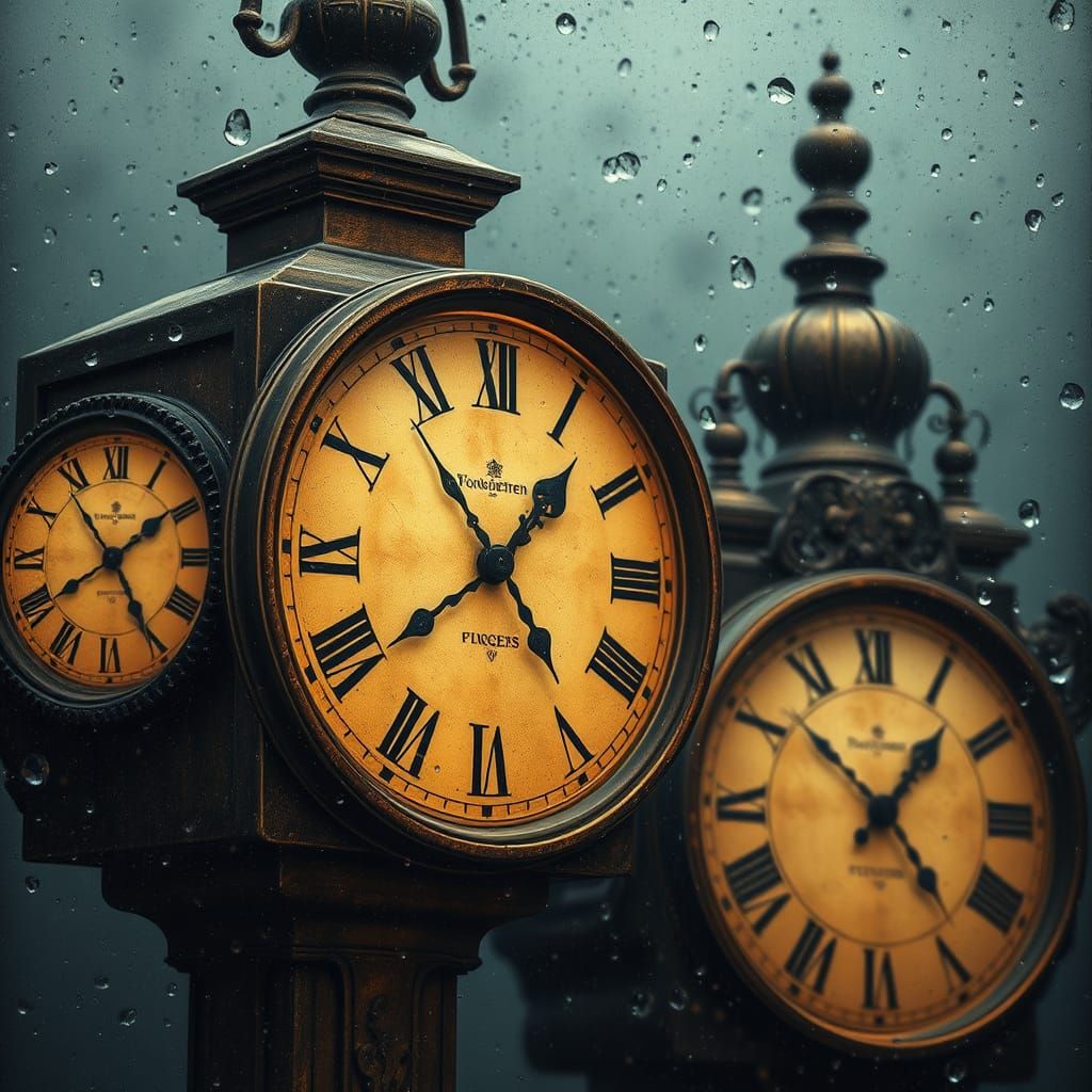 Ethereal Timepieces in a Surreal Dream