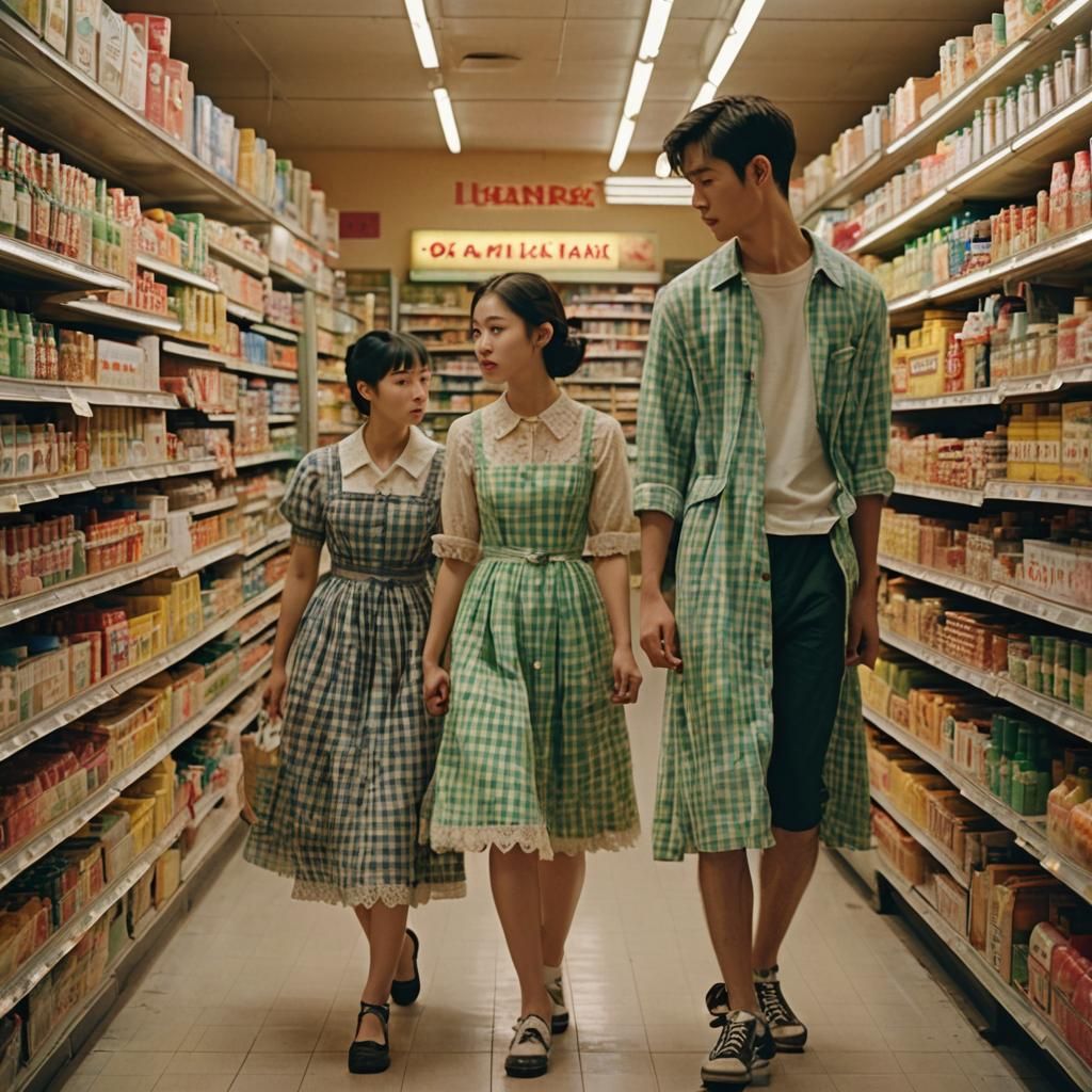 Grocery Store Scene in Wong Kar-wai Style