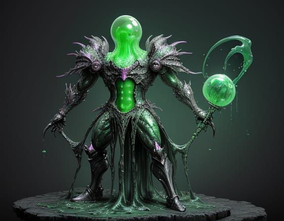 Disturbing Egg Warrior in Glistening Slime