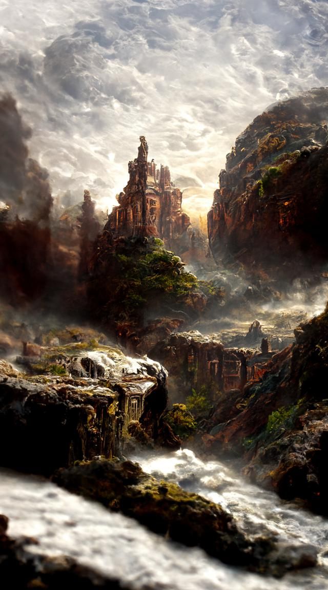 Detailed Oil Painting of a Sad Face