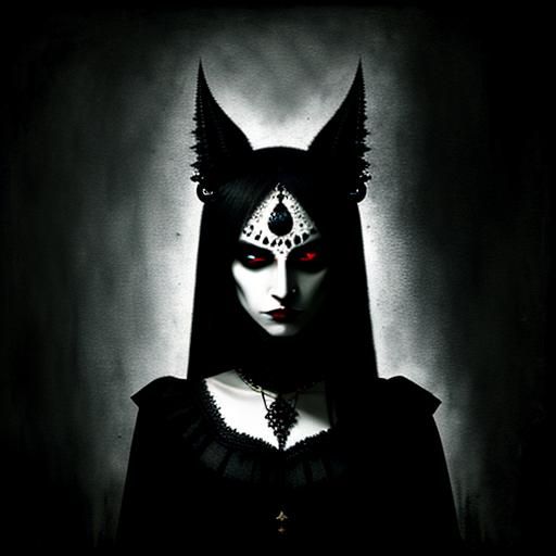 Figure in Deep Darkness: Dark Art Masterpiece