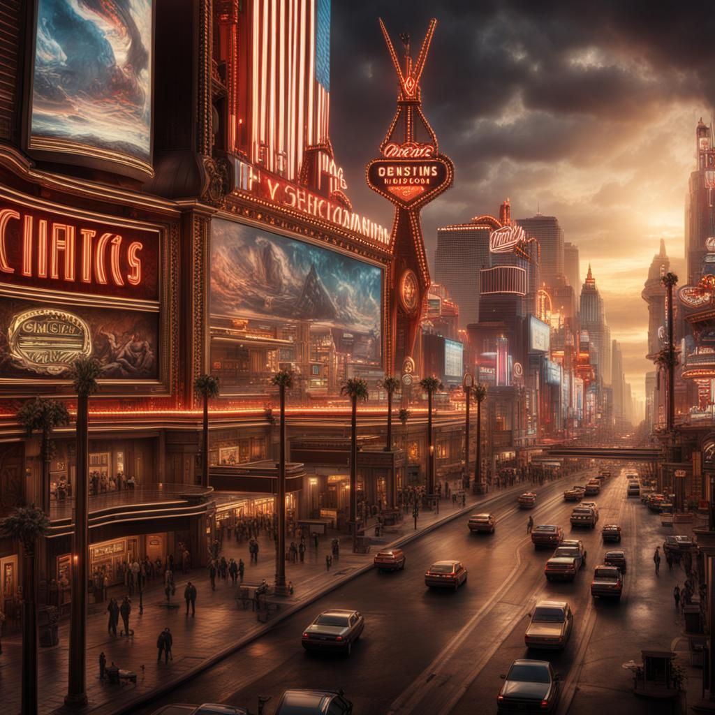 Vegas Growth: Epic Cinematic Digital Matte Painting