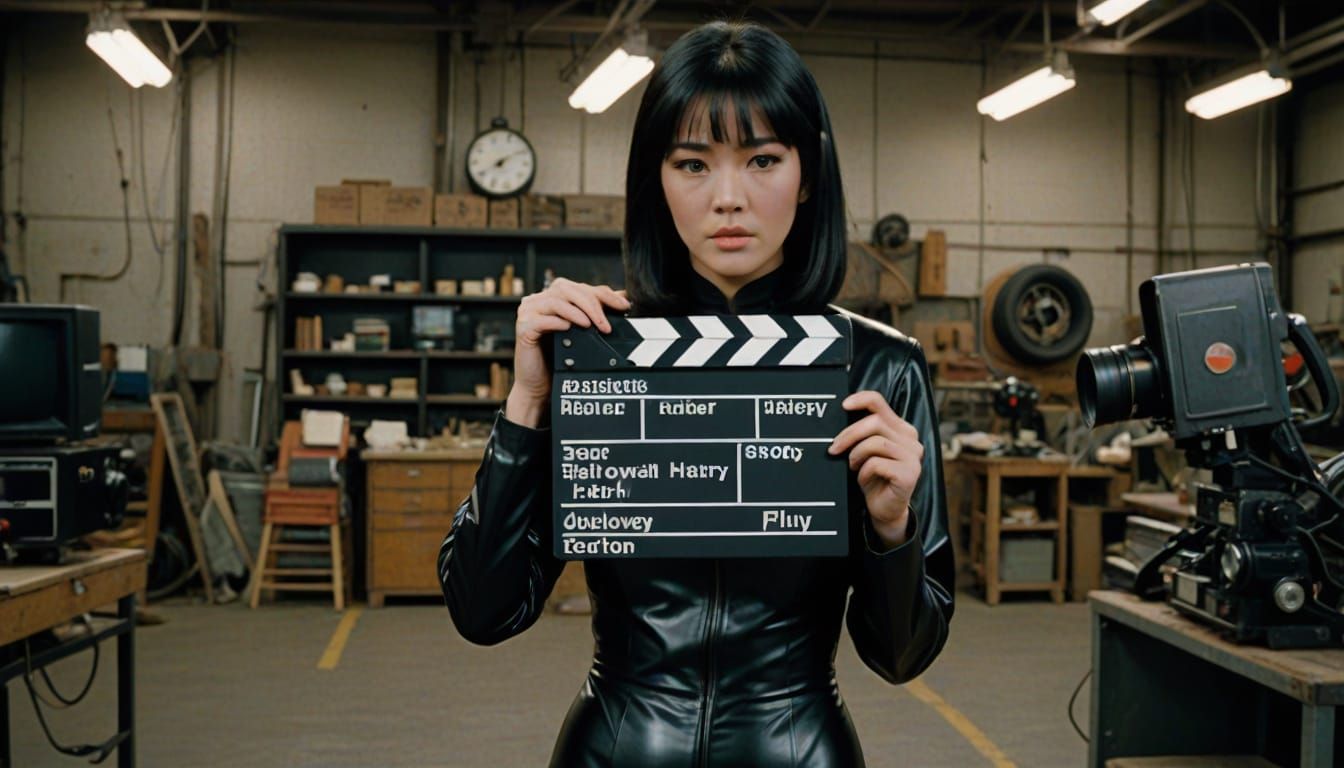 80s VHS Still of Japanese Character in Rubber Suit