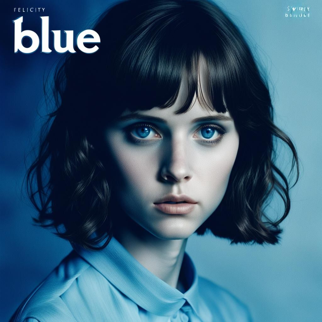 Felicity Jones: Blue Tinted Portrait