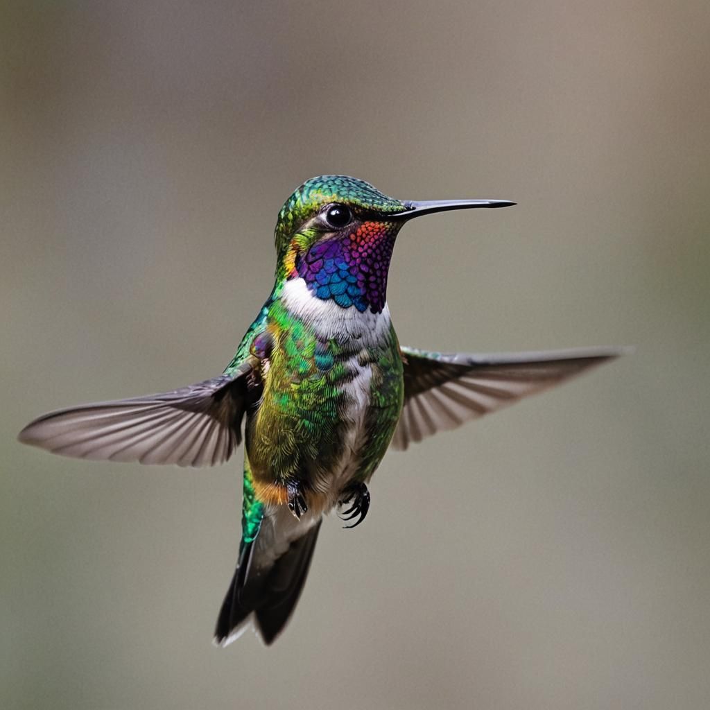 Macro Photo of a Hummingbird in Natural Light