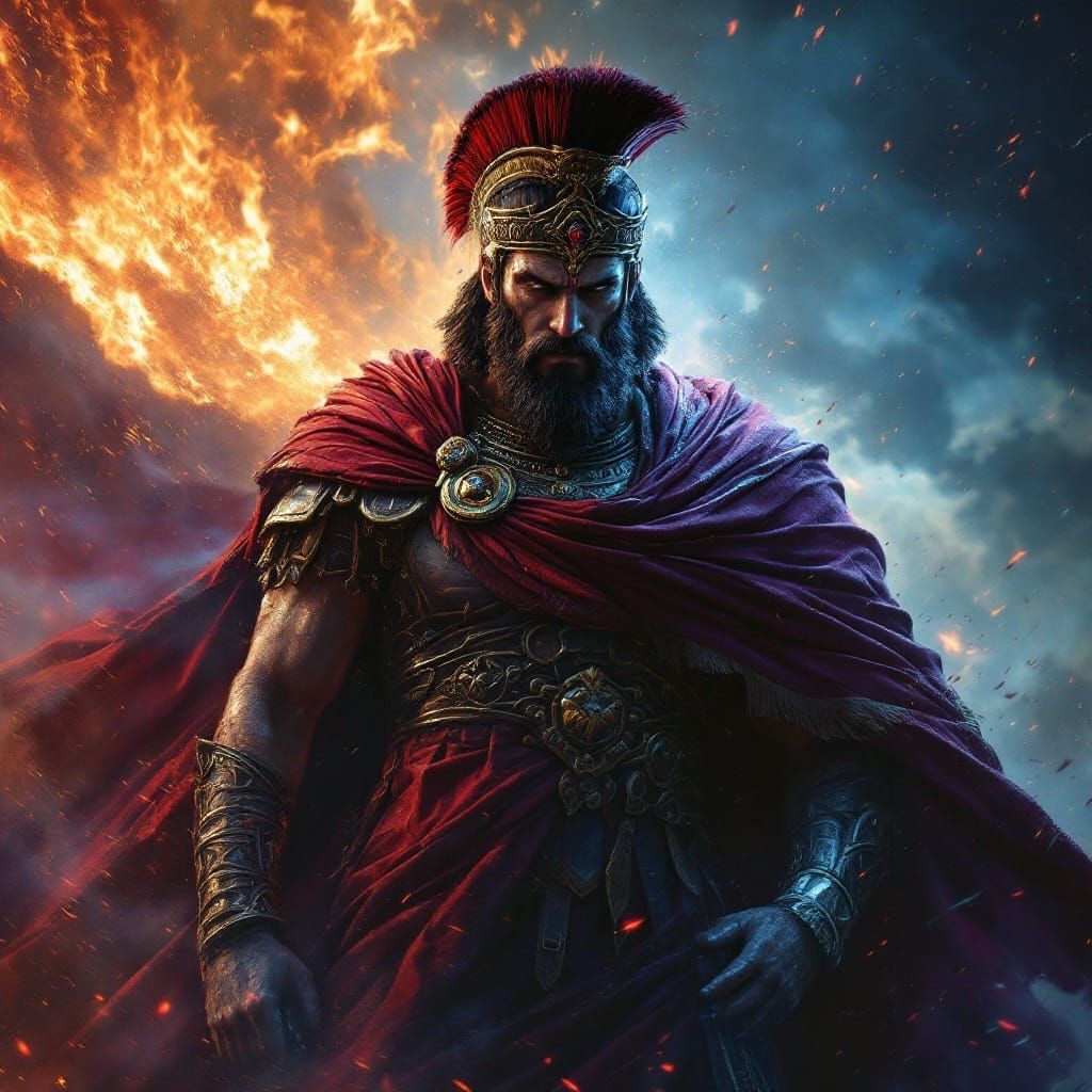 Epic Matte Painting of Roman Emperor Julius Caesar