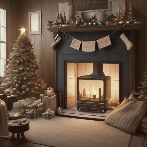 Cozy 1800s New Year's Eve Interior